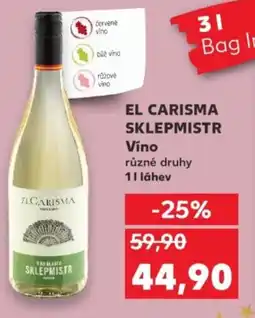 Kaufland EL CARISMA SKLEPMISTR Víno nabídka