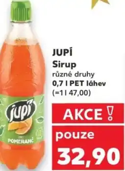 Kaufland JUPI Sirup nabídka