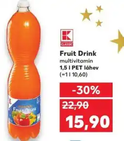 Kaufland Fruit Drink multivitamin nabídka