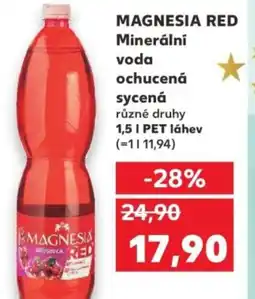 Kaufland MAGNESIA RED Minerální voda ochucená nabídka