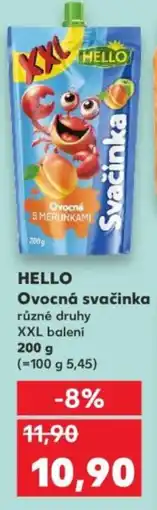 Kaufland HELLO Ovocná svačinka nabídka