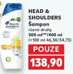 Kaufland HEAD & SHOULDERS Šampon nabídka