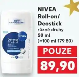 Kaufland NIVEA Roll-on/ Deostick nabídka