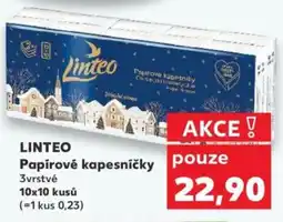 Kaufland LINTEO Papírové kapesničky nabídka