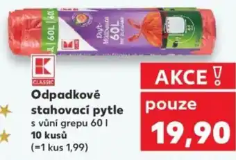 Kaufland Odpadkové stahovací pytle nabídka