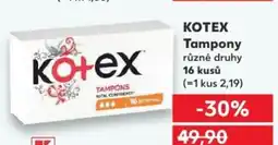 Kaufland KOTEX Tampony nabídka
