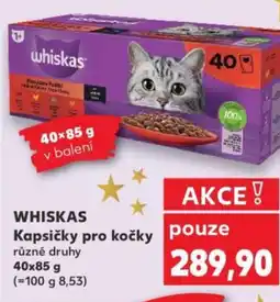 Kaufland WHISKAS Kapsičky pro kočky nabídka