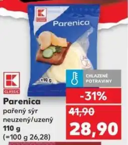 Kaufland Parenica pařený sýr neuzený/uzený nabídka