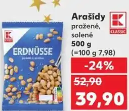 Kaufland Arašídy pražené, solené nabídka