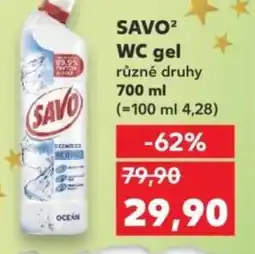 Kaufland SAVO² WC gel nabídka