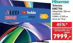 Kaufland Hisense Televize 50E77Q nabídka