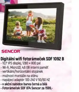 Globus Digitální wifi fotorámeček SDF 1092 B nabídka