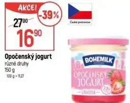 Globus BOHEMILK Opočenský jogurt nabídka
