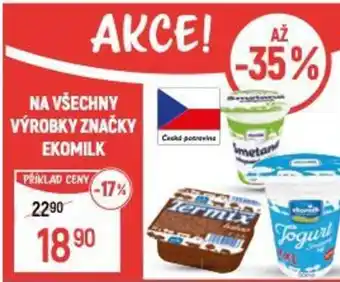 Globus Na všechny výrobky značky EKOMILK nabídka