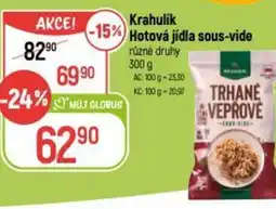 Globus Krahulik Hotová jídla sous-vide nabídka