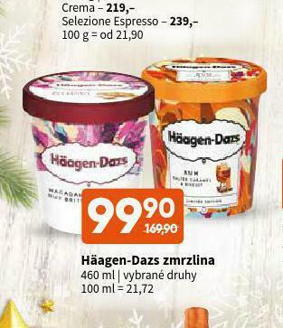 Terno Häagen - dazs zmrzlina nabídka