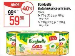 Globus Bonduelle Zlatá kukuřice a hrášek, nabídka