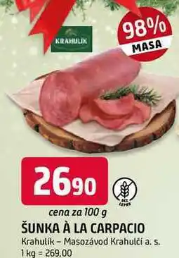 Trefa ŠUNKA À LA CARPACIO 100g nabídka
