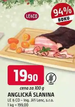 Trefa Le & Co Anglická slanina 100g nabídka