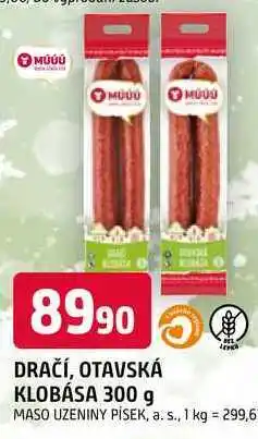 Trefa DRAČÍ, OTAVSKÁ KLOBÁSA 300 g nabídka