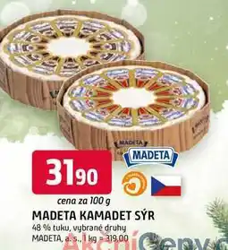 Trefa MADETA KAMADET SÝR 48 % tuku, vybrané druhy 100g nabídka