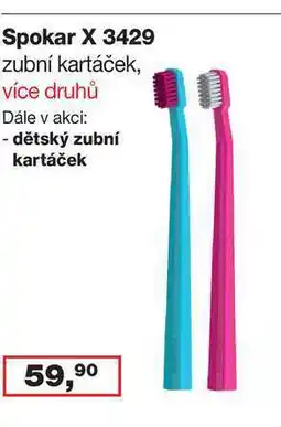 Ráj drogerie Spokar X 3429 zubní kartáček, více druhů nabídka