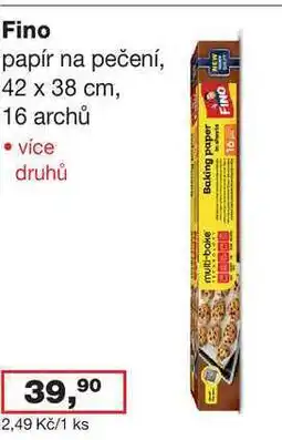 Ráj drogerie Fino papír na pečení, 42 x 38 cm, 16 archů nabídka
