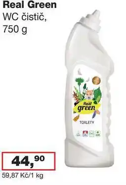 Ráj drogerie Real Green WC čistič, 750 g nabídka