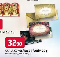 Trefa CARLA ČOKOLÁDA S PŘÁNÍM 20 g nabídka