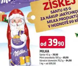 Trefa MILKA Santa 45 g nabídka