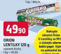 Trefa ORION LENTILKY 120 g nabídka