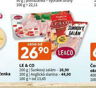 Terno Anglická slanina nabídka