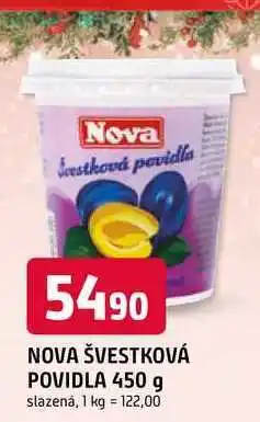 Trefa NOVA ŠVESTKOVÁ POVIDLA 450 g slazená nabídka