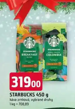 Trefa STARBUCKS 450 g káva zrnková, vybrané druhy nabídka