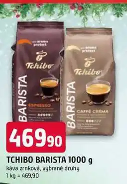 Trefa TCHIBO BARISTA 1000 g káva zrnková nabídka