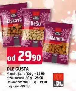 Trefa DLE GUSTA Mandle jádra 100 g nabídka