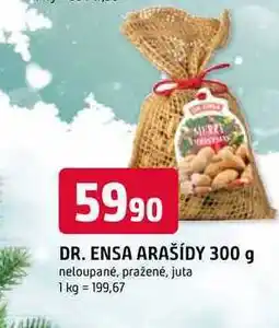 Trefa DR. ENSA ARAŠÍDY 300 g neloupané, pražené, juta nabídka