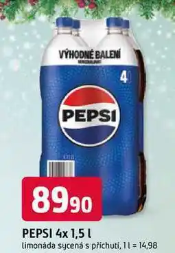 Trefa PEPSI 4x 1,5l limonáda sycená s příchutí nabídka