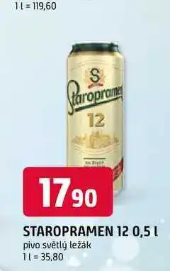 Trefa STAROPRAMEN 12° 0,5 l nabídka