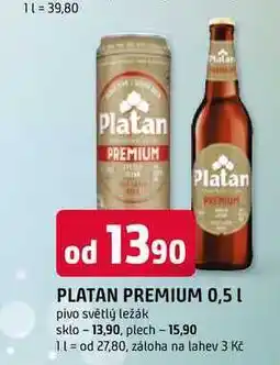 Trefa PLATAN PREMIUM 0,5 L sklo nabídka