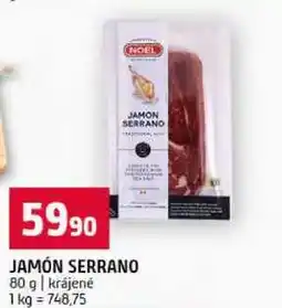 Terno JAMÓN SERRANO 80 g nabídka