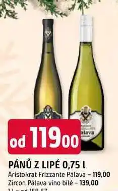 Trefa PÁNŮ Z LIPÉ 0,75 L nabídka