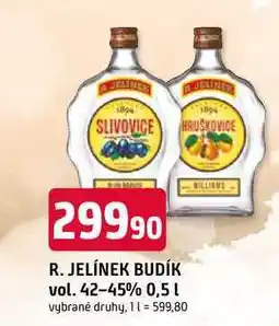 Trefa R. JELÍNEK BUDÍK vol. 42-45% 0,5 l nabídka