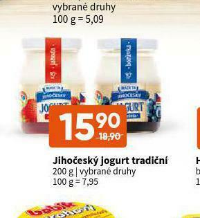 Terno Jihočeský jogurt tradiční nabídka