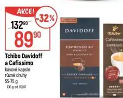 Globus Tchibo Davidoff a Cafissimo kávové kapsle nabídka