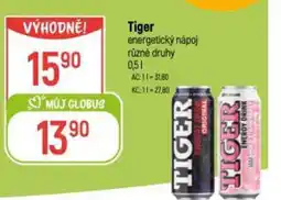 Globus Tiger energetický nápoj nabídka