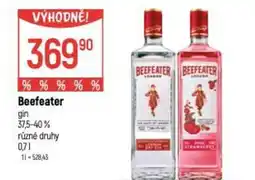 Globus Beefeater gin 37,5-40% nabídka