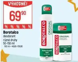 Globus Borotalco deodorant nabídka