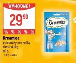 Globus Dreamies pochoutky pro kočky nabídka