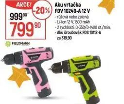 Globus FIELDMANN Aku vrtačka FDV 10249-A 12V nabídka